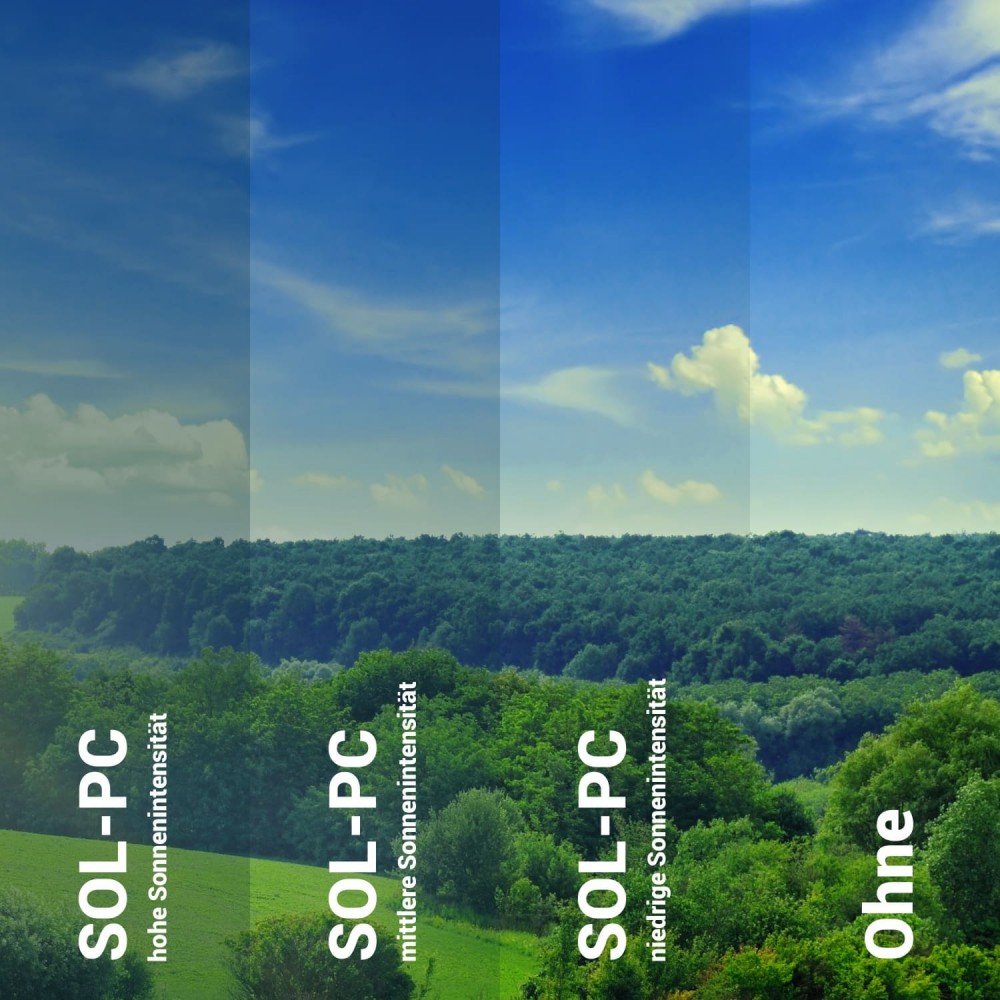 Selbsttnende Sonnenschutzfolie SOL-pc20 Photochromic Folie