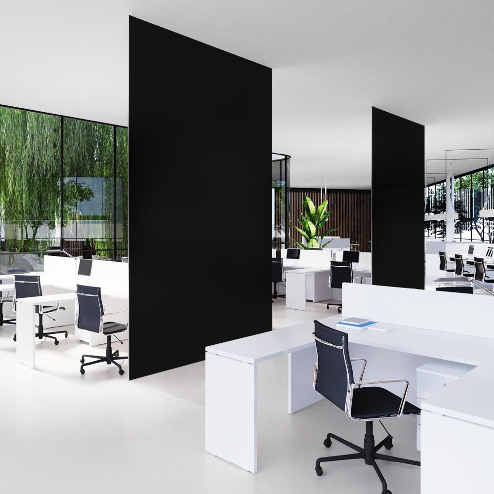 Sichtschutzfolie - Schwarz opak