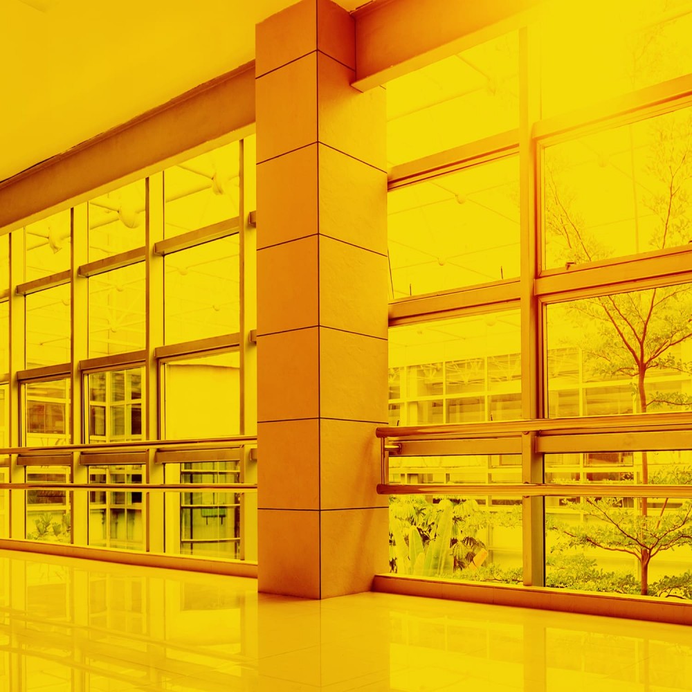 UV-Schutzfolie Gelblicht, innen