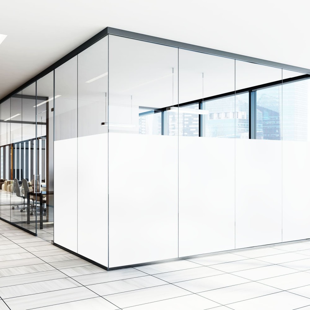 Milchglasfolie - Matt fein silber innen/aussen