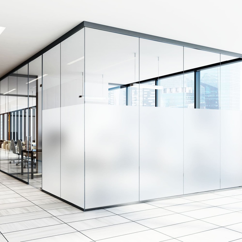 Milchglasfolie - Frost innen - statisch haftend