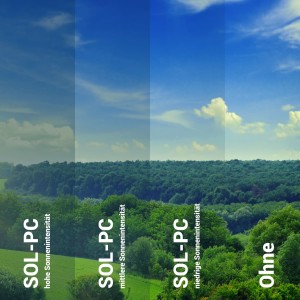 Selbsttnende Sonnenschutzfolie SOL-pc20 Photochromic Folie
