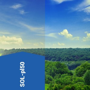 Sonnenschutzfolie SOL-pl50 platin hell