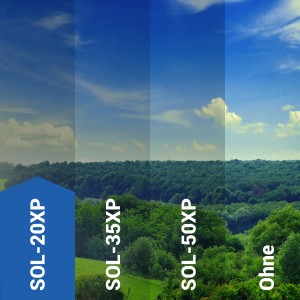 Sonnenschutzfolie SOL-20XP Premium- silber dunkel