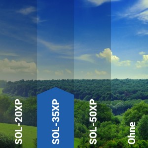Sonnenschutzfolie SOL-35XP Premium - silber mittel