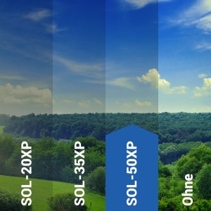 Sonnenschutzfolie SOL-50XP Premium - silber hell