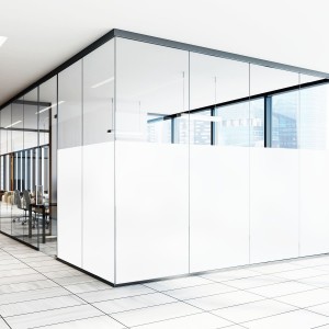 Milchglasfolie - Matt fein silber innen/aussen